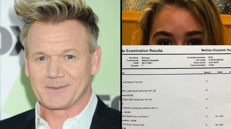 Gordon Ramsay Gives Daughter D In Cooking As She Collects Gcse Results Ladbible