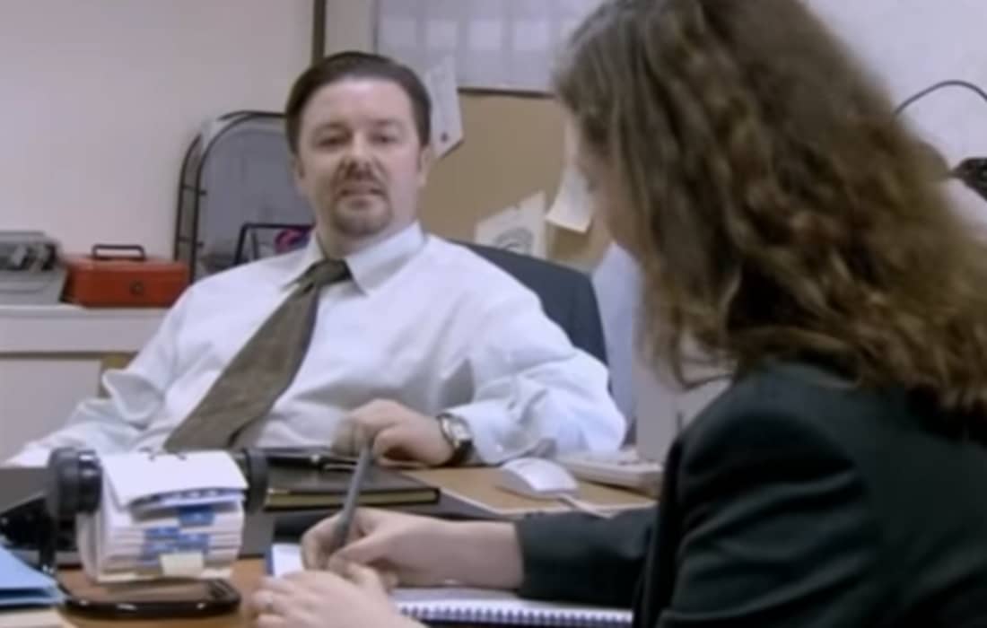 Ricky Gervais Responds To Viral Clip Of David Brent Flogging Duvets Ladbible