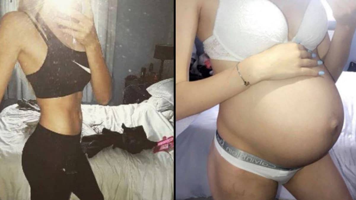 18 Year Old With Toned Stomach Shocked To Learn She S 37 Weeks Pregnant Ladbible