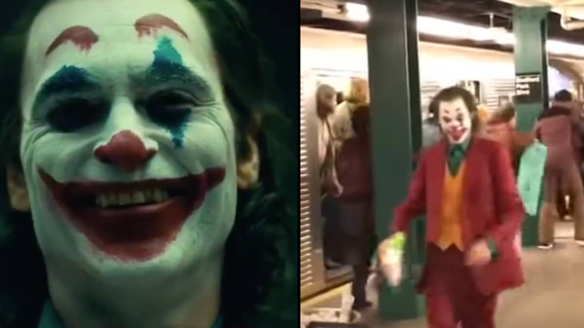 Joaquin Phoenix Appears In Full Joker Costume In Leaked Footage - LADbible