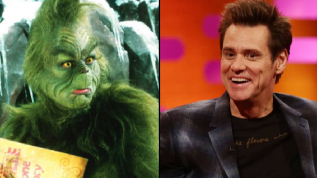 Jim Carrey Getting His Makeup Done For The Grinch | Makeupview.co