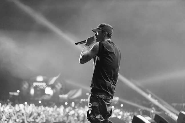 Eminem on his South American tour in 2016 (Credit: Instagram/eminem)