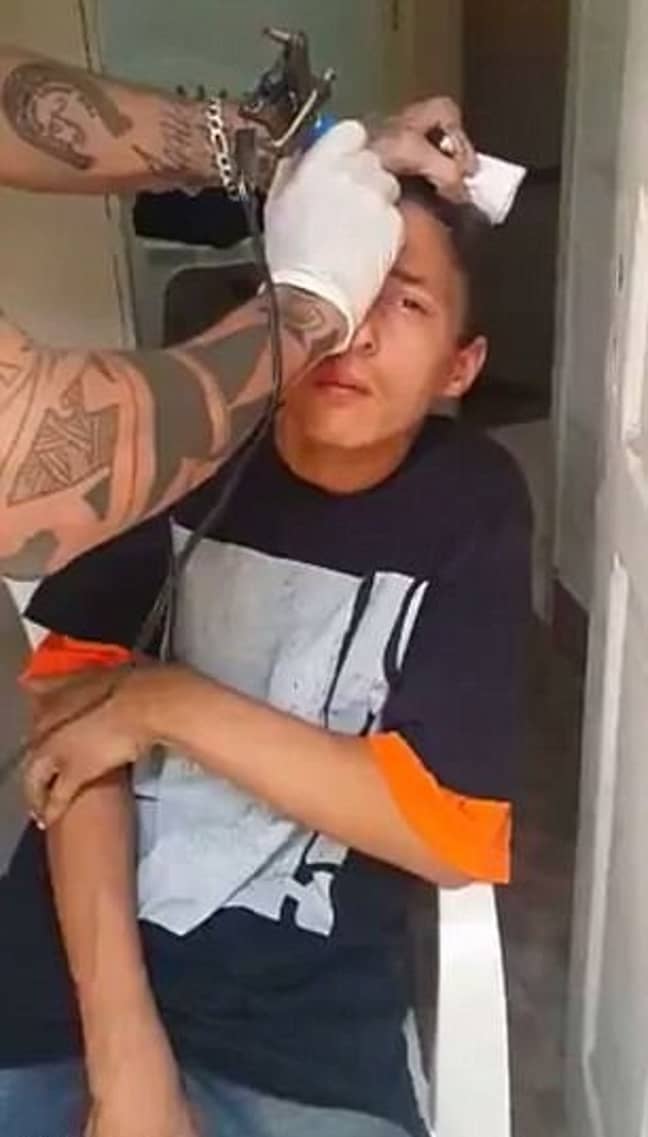 Forced Tattoo Porn - Boy Caught Stealing Bike Forced To Get Tattoo On His Forehead - LADbible