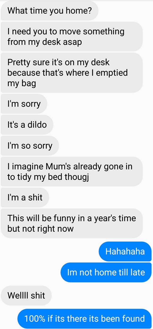 Girl Leaves Dildo On Desk When She Goes To Uni And Mum Hilariously Moves It Ladbible