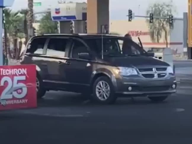 woman wrong side gas pump