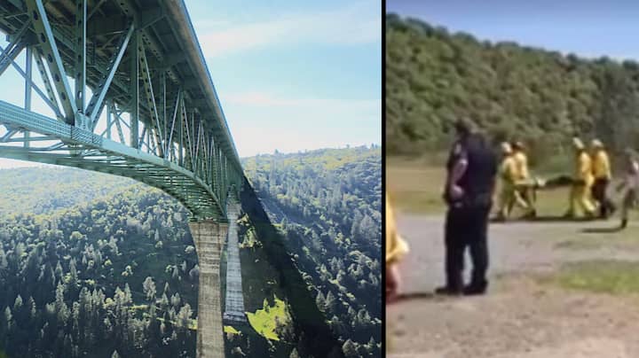 Woman Survives 60ft Fall After Trying To Take Selfie On Bridge Ladbible
