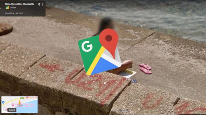 Google Maps Catches Sunbathing Woman Trying To Cover Herself Up Ladbible