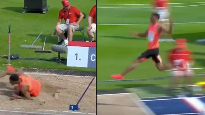 A 19 Year Old Just Shocked The World With Longest Jump Since 1995 Ladbible