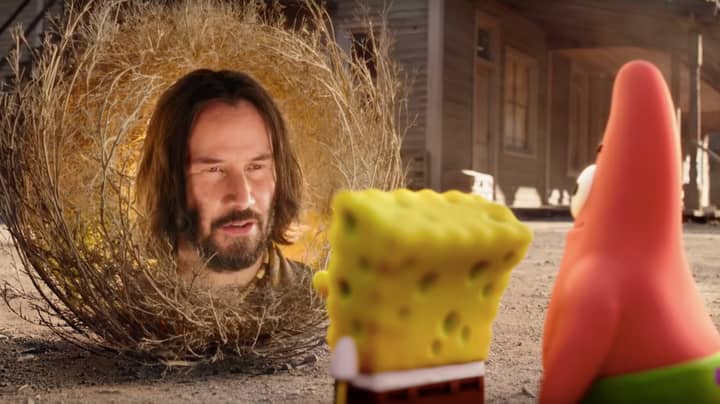 Keanu Reeves Is A Tumbleweed In New Spongebob Movie Trailer Ladbible